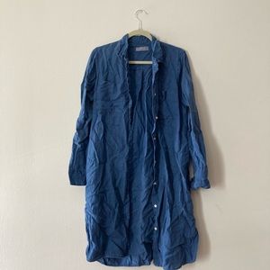 Everlane linen shirt dress